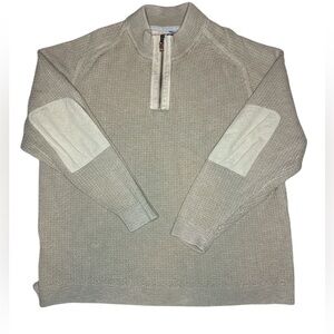 Men's Tommy Bahama Beige Sweater with Elbow Patches